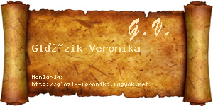 Glózik Veronika névjegykártya